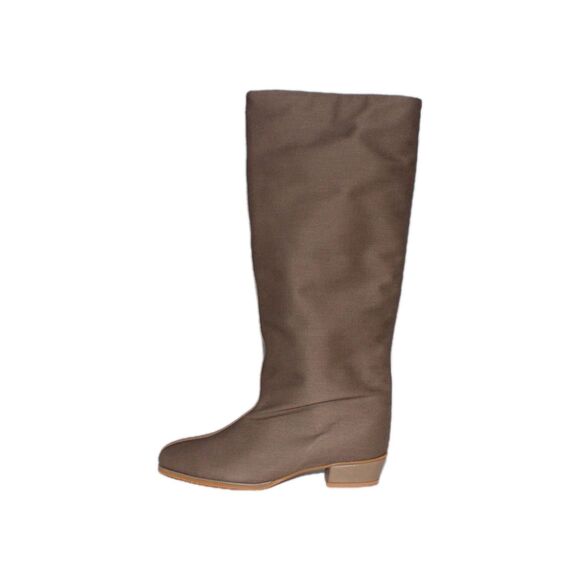 Vintage Golo Rain Boots Taupe Fabric Faux Sherpa Lining Size 8M NIB - Picture 6 of 9